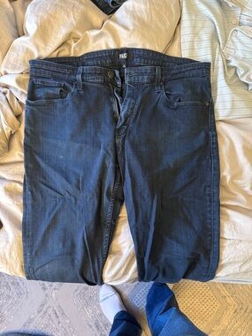 PAIGE Men's Dark Indigo Straight Jeans